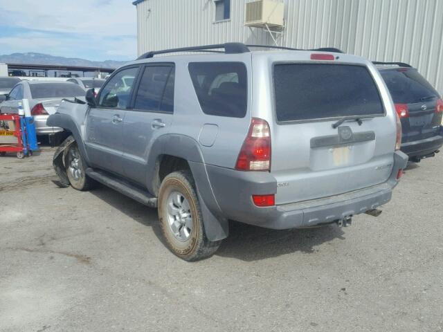 JTEBT14R930004885 - 2003 TOYOTA 4RUNNER SR SILVER photo 3