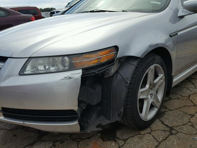 19UUA66296A057585 - 2006 ACURA 3.2TL SILVER photo 9