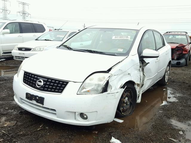 3N1AB61E18L630591 - 2008 NISSAN SENTRA 2.0 WHITE photo 2