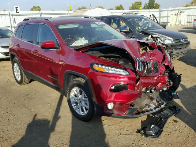 1C4PJMCS0HW589074 - 2017 JEEP CHEROKEE L RED photo 1