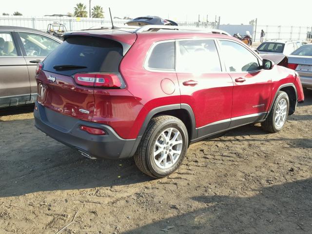 1C4PJMCS0HW589074 - 2017 JEEP CHEROKEE L RED photo 4