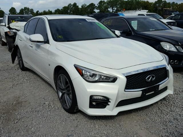 JN1BV7AR0EM697978 - 2014 INFINITI Q50 BASE WHITE photo 1