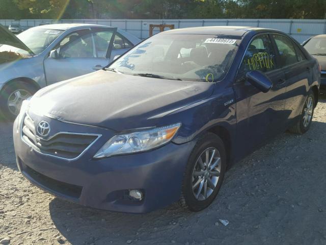 4T1BB3EK4BU136203 - 2011 TOYOTA CAMRY BLUE photo 2