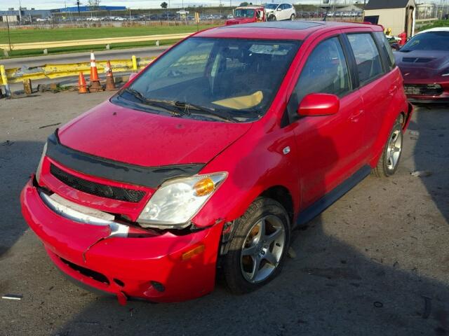 JTKKT624150096255 - 2005 TOYOTA SCION XA RED photo 2