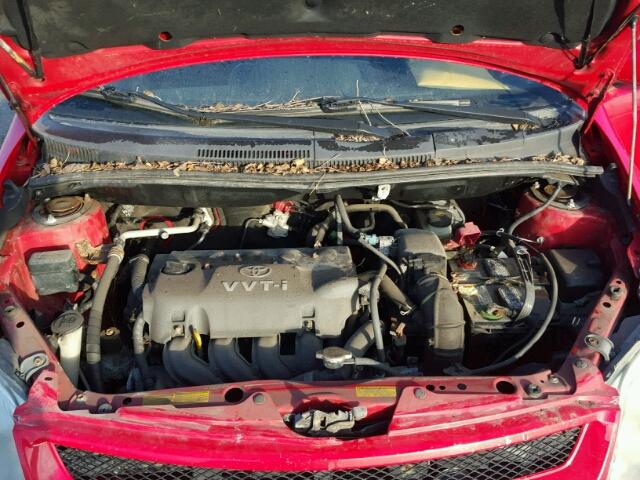 JTKKT624150096255 - 2005 TOYOTA SCION XA RED photo 7