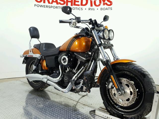 1HD1GYM15EC323420 - 2014 HARLEY-DAVIDSON FXDF DYNA ORANGE photo 2