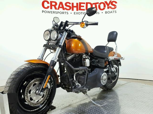 1HD1GYM15EC323420 - 2014 HARLEY-DAVIDSON FXDF DYNA ORANGE photo 4