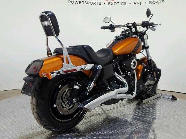 1HD1GYM15EC323420 - 2014 HARLEY-DAVIDSON FXDF DYNA ORANGE photo 8