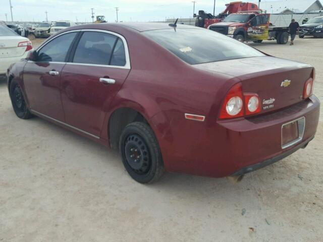 1G1ZK57769F101709 - 2009 CHEVROLET MALIBU LTZ MAROON photo 3