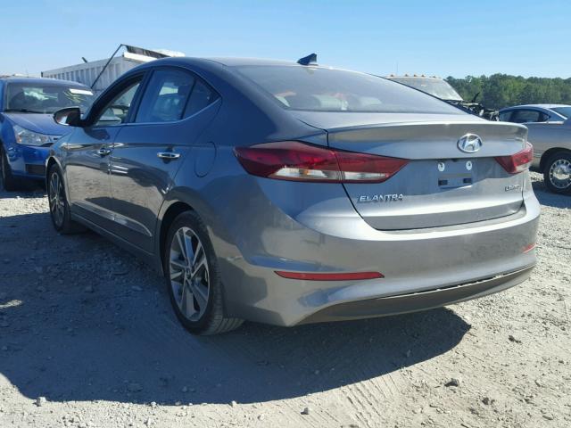 KMHD84LF7HU264060 - 2017 HYUNDAI ELANTRA SE GRAY photo 3