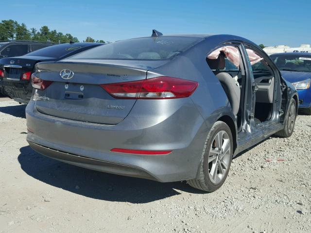 KMHD84LF7HU264060 - 2017 HYUNDAI ELANTRA SE GRAY photo 4