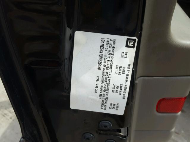 1G1NE52J13M626480 - 2003 CHEVROLET MALIBU LS BLACK photo 10