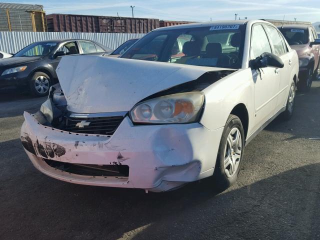 1G1ZS58F47F235122 - 2007 CHEVROLET MALIBU LS WHITE photo 2