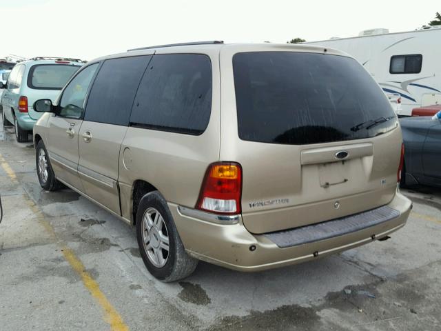 2FMDA52471BB16383 - 2001 FORD WINDSTAR S BROWN photo 3