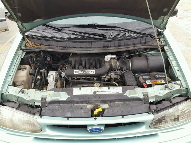 2FMDA5140TBB07707 - 1996 FORD WINDSTAR W GREEN photo 7