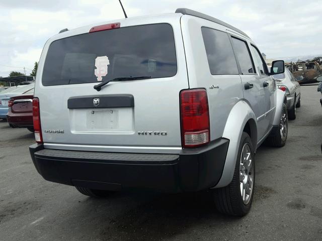 1D4PU2GKXAW146316 - 2010 DODGE NITRO SE SILVER photo 4