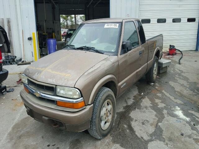 1GCDT19X238116644 - 2003 CHEVROLET S TRUCK S1 BROWN photo 2