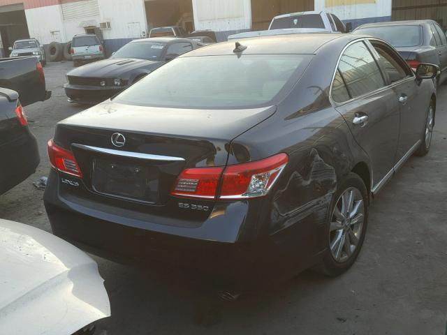 JTHBK1EG7A2382675 - 2010 LEXUS ES 350 BLACK photo 4