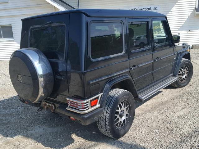 WDCYR49E15X158094 - 2005 MERCEDES-BENZ G 500 BLACK photo 4