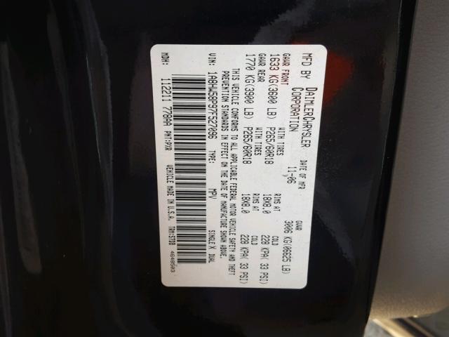 1A8HW58P97F527096 - 2007 CHRYSLER ASPEN LIMI 黑色 照片 10