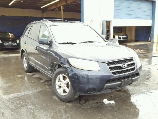 5NMSG73D97H082493 - 2007 HYUNDAI SANTA FE G BLUE photo 1