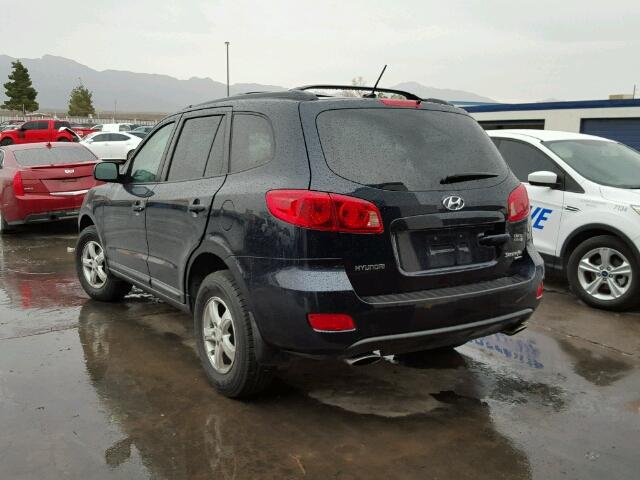 5NMSG73D97H082493 - 2007 HYUNDAI SANTA FE G BLUE photo 3