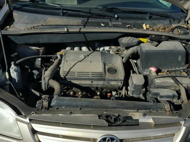 4T3ZF13C21U379114 - 2001 TOYOTA SIENNA TAN photo 7