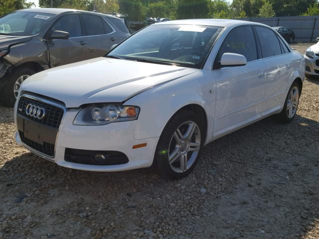 WAUAF78E18A046483 - 2008 AUDI A4 2.0T WHITE photo 2