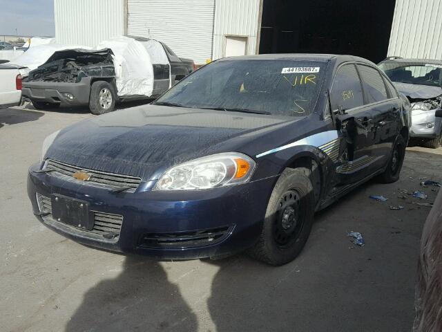 2G1WS553681261386 - 2008 CHEVROLET IMPALA BLUE photo 2