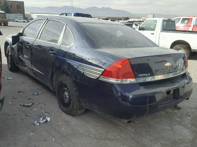 2G1WS553681261386 - 2008 CHEVROLET IMPALA BLUE photo 3