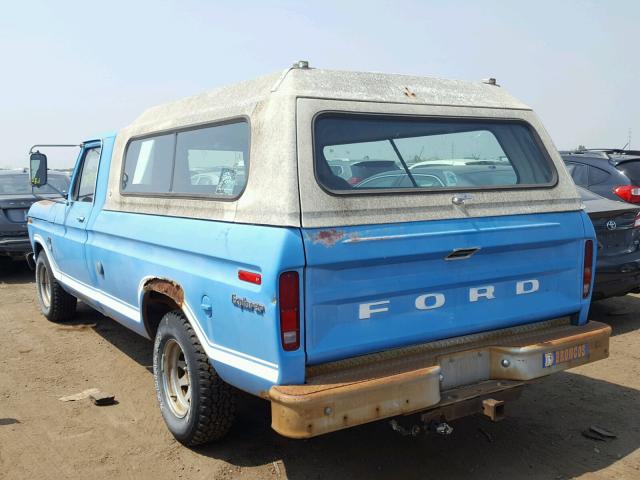 F10HKR81999 - 1973 FORD F-SER OTHR BLUE photo 3