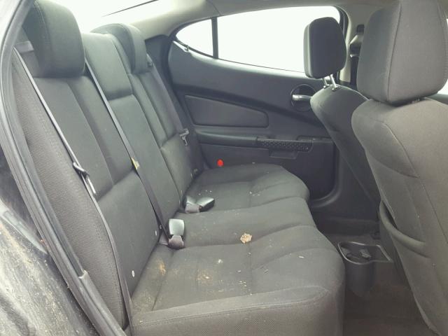 2G2WP552861240136 - 2006 PONTIAC GRAND PRIX BLACK photo 6