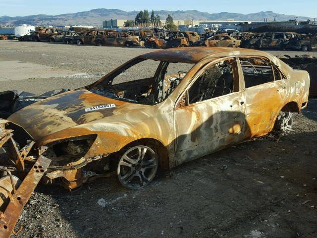 JHMCM56327C005028 - 2007 HONDA ACCORD SE BURN photo 2