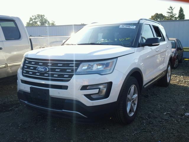 1FM5K8DH8GGC66362 - 2016 FORD EXPLORER X WHITE photo 2