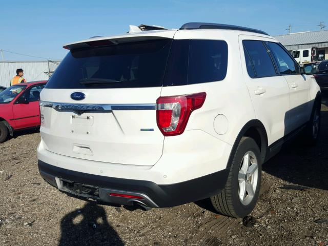 1FM5K8DH8GGC66362 - 2016 FORD EXPLORER X WHITE photo 4