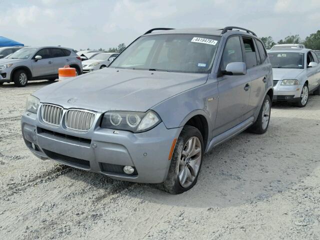 WBXPC93447WF00524 - 2007 BMW X3 3.0SI GRAY photo 2