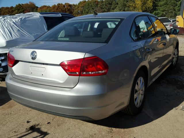 1VWAP7A32CC020543 - 2012 VOLKSWAGEN PASSAT SILVER photo 4