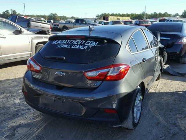 3G1BE6SM0HS554326 - 2017 CHEVROLET CRUZE LT GRAY photo 4