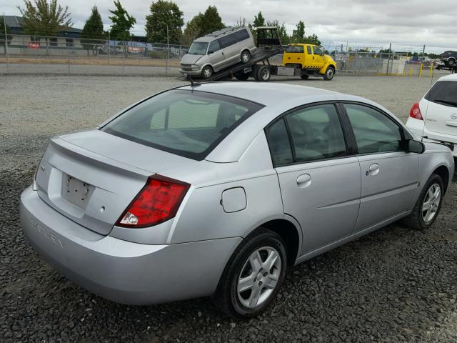 1G8AZ55F16Z114284 - 2006 SATURN ION LEVEL SILVER photo 4
