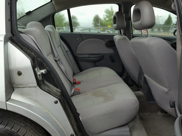 1G8AZ55F16Z114284 - 2006 SATURN ION LEVEL SILVER photo 6