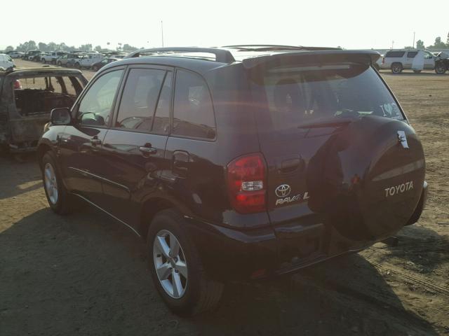 JTEGD20V540001236 - 2004 TOYOTA RAV4 BLACK photo 3