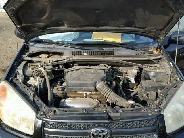 JTEGD20V540001236 - 2004 TOYOTA RAV4 BLACK photo 7