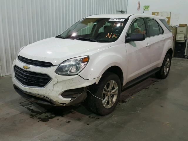 2GNALBEK1G1133552 - 2016 CHEVROLET EQUINOX LS WHITE photo 2