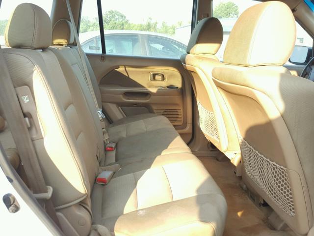 5FNYF28107B004152 - 2007 HONDA PILOT LX WHITE photo 6