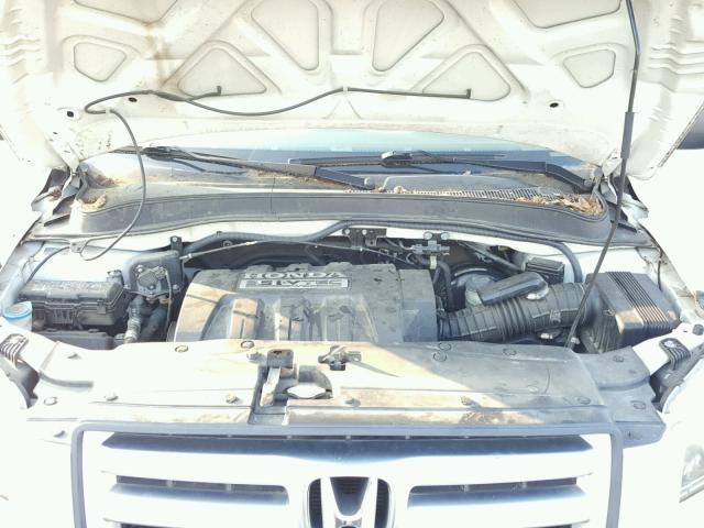 5FNYF28107B004152 - 2007 HONDA PILOT LX WHITE photo 7