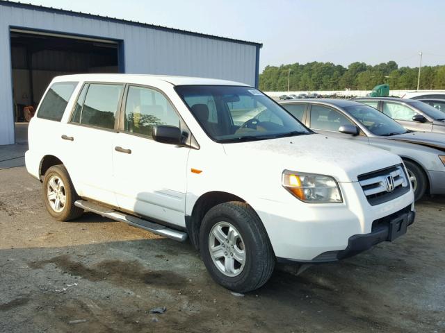 5FNYF28107B004152 - 2007 HONDA PILOT LX WHITE photo 9