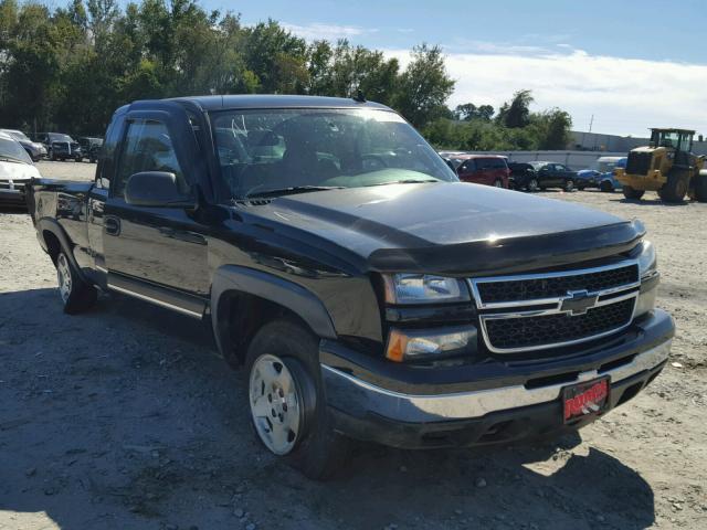 1GCEK19Z66Z255375 - 2006 CHEVROLET SILVERADO BLACK photo 1