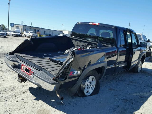 1GCEK19Z66Z255375 - 2006 CHEVROLET SILVERADO BLACK photo 4