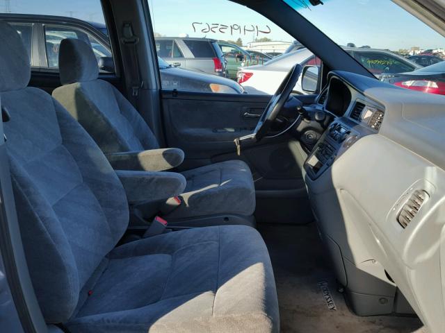 5FNRL18602B012215 - 2002 HONDA ODYSSEY BLUE photo 5