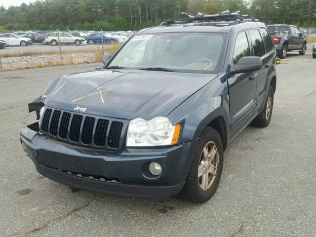 1J4HR48N95C635380 - 2005 JEEP GRAND CHER GREEN photo 2